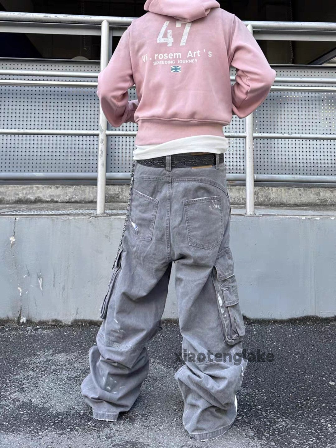 Vintage zx utility skate hiphop loose baggy cargo flared pants Size US 30 / EU 46 - 2 Thumbnail