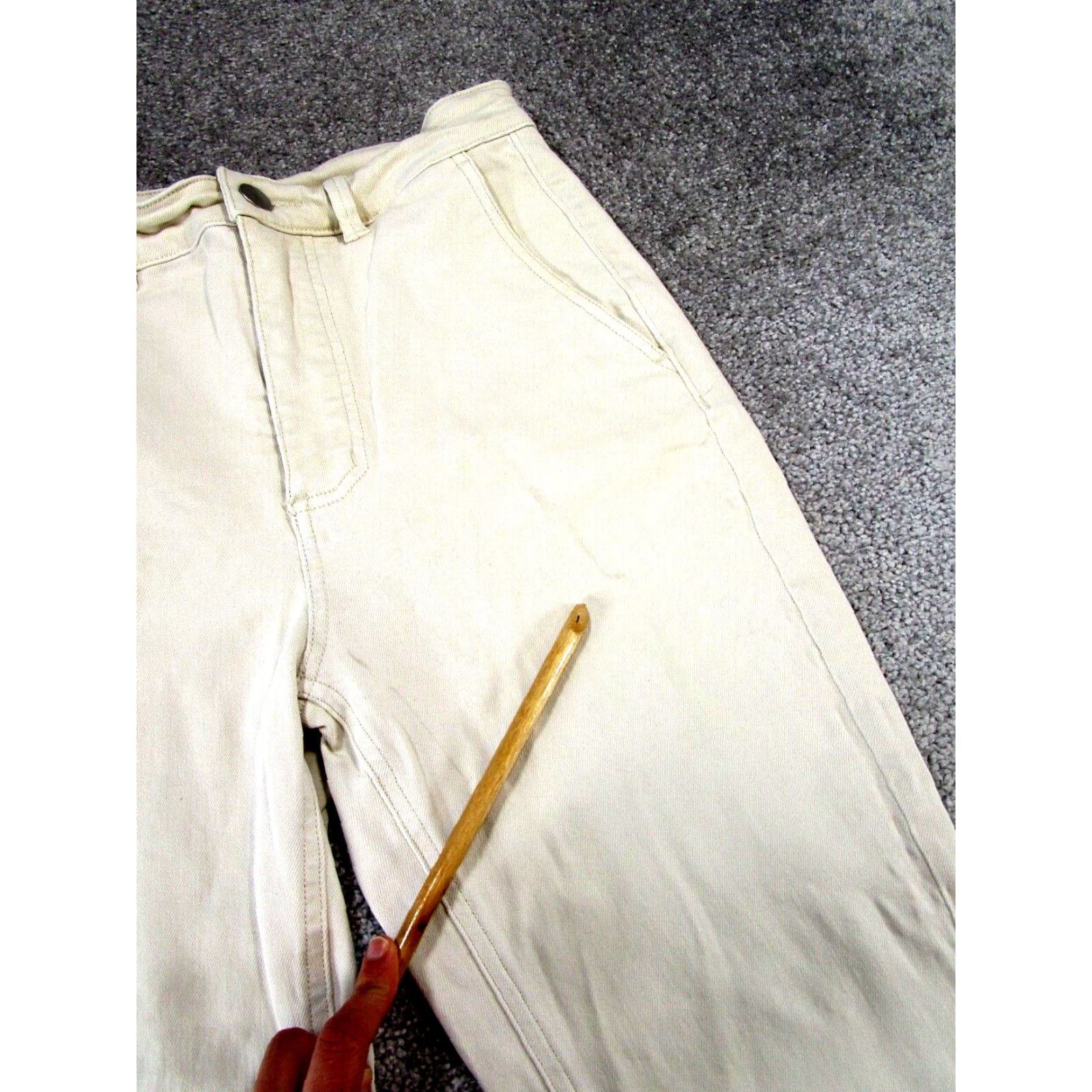 Everlane VINTAGE Everlane Jeans Womens 6 Cropped Slim Regular White Denim Size 28" / US 6 / IT 42 - 3 Thumbnail