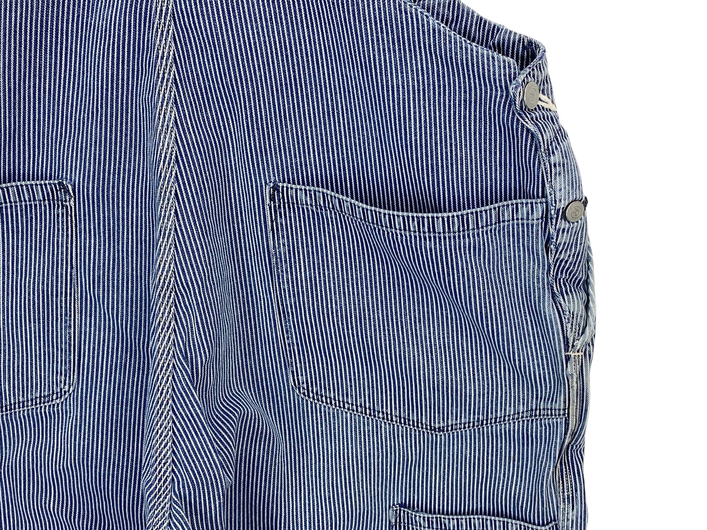 45rpm 45RPM Carpenter Bib Overalls Hickory Stripes Size US 38 / EU 54 - 8 Thumbnail