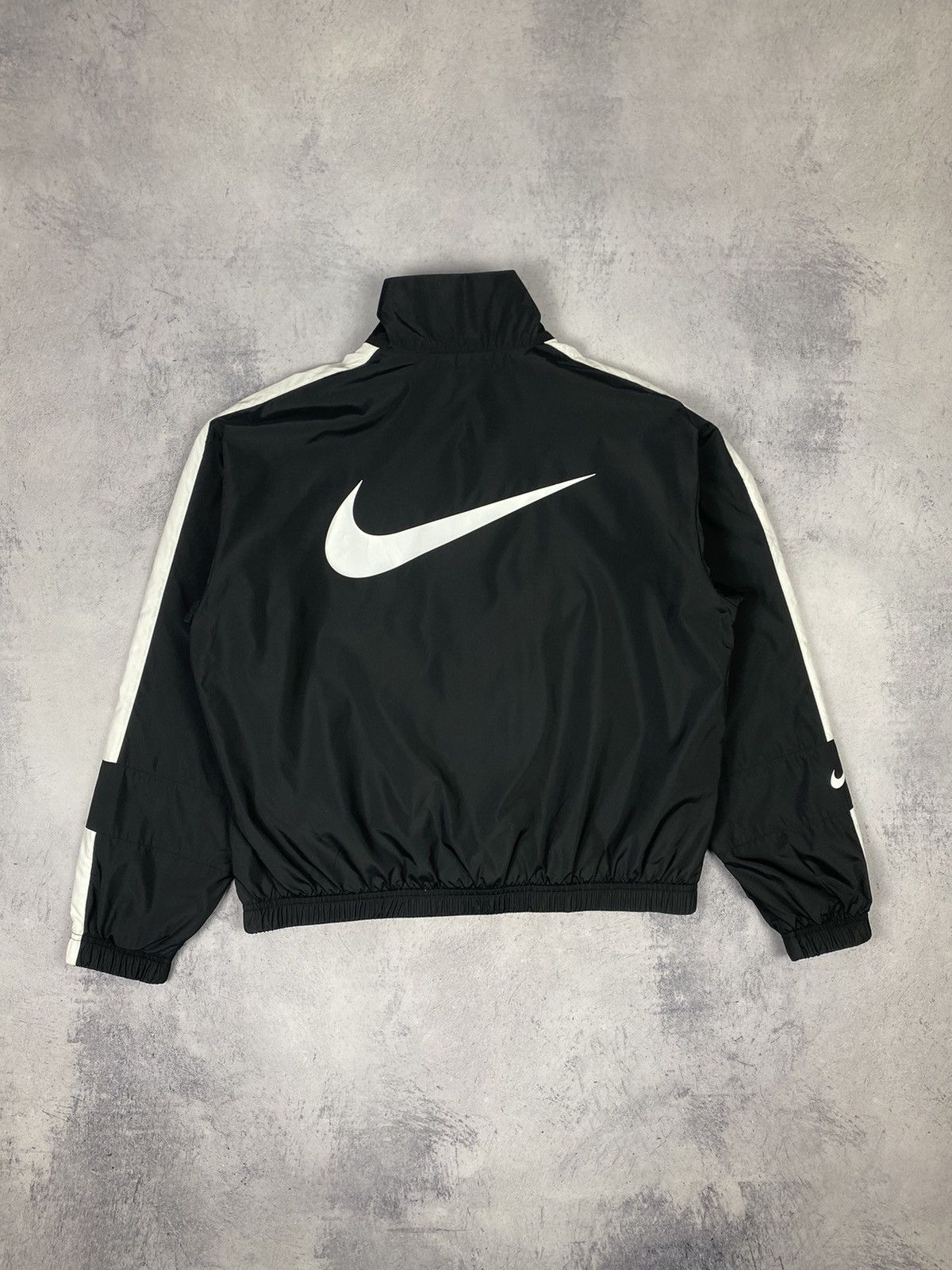 Nike New Nike Swoosh Big Logo Nylon Y2K Drill Jacket Bomber Size S / US 4 / IT 40 - 9 Thumbnail