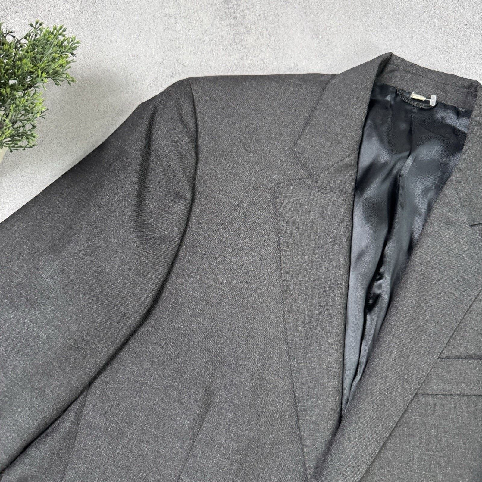 Burberry Burberry Men Wool Blazer Grey Size 50R Size 40R - 4 Thumbnail