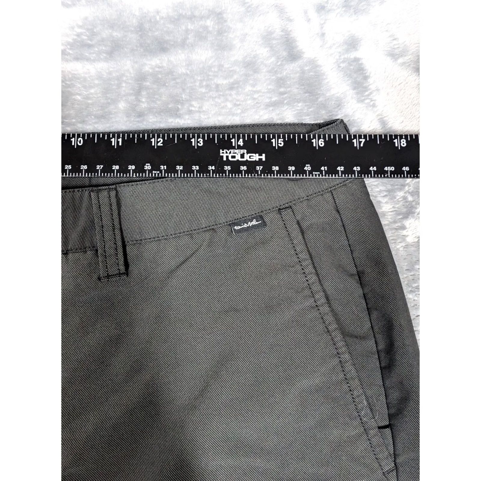 TravisMathew TravisMathew Pants Mens 34 Gray Straight Fit Performance Nylon Blend Golf Casual Size US 34 / EU 50 - 2 Thumbnail
