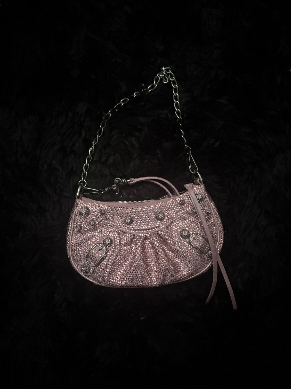 Balenciaga Balenciaga ICED OUT le cagole rhinestone side mini sidebag Size ONE SIZE - 1 Thumbnail