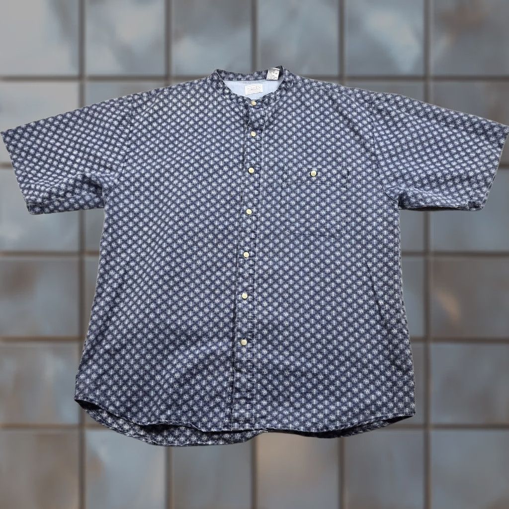 Vintage VINTAGE Bugle Boy Company Shirt Mens XL Geometric Short Sleeve Button Up 90s Size US XL / EU 56 / 4 - 1 Thumbnail