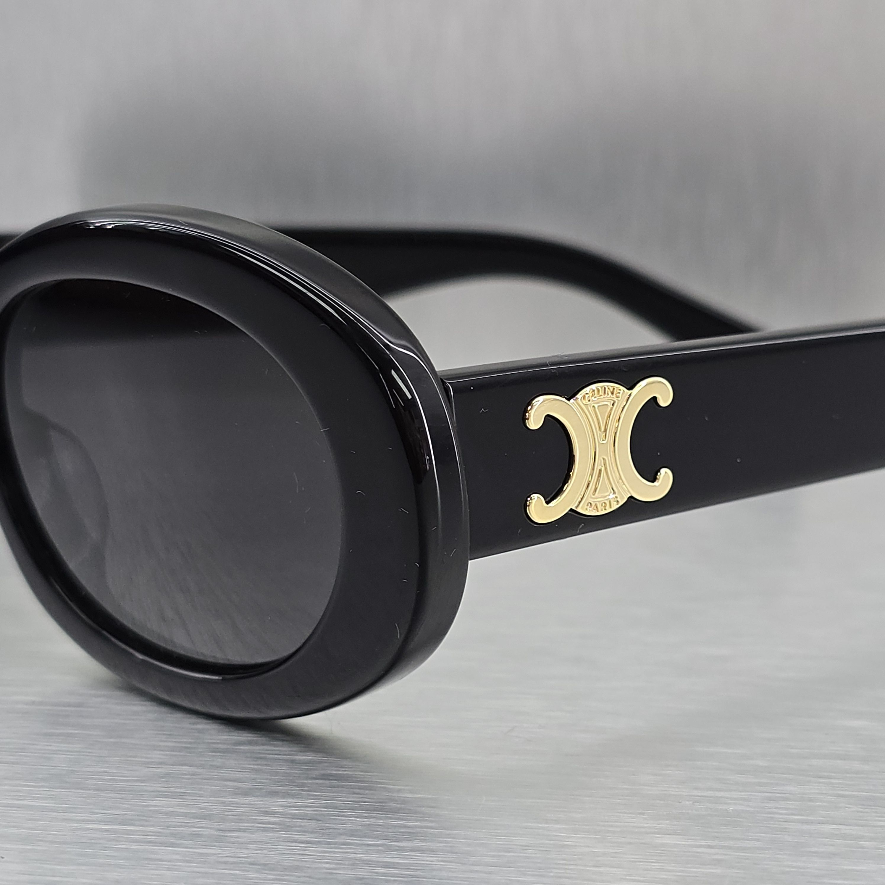 Celine CELINE Triomphe 01 Sunglasses In Acetate BLACK Size ONE SIZE - 7 Thumbnail