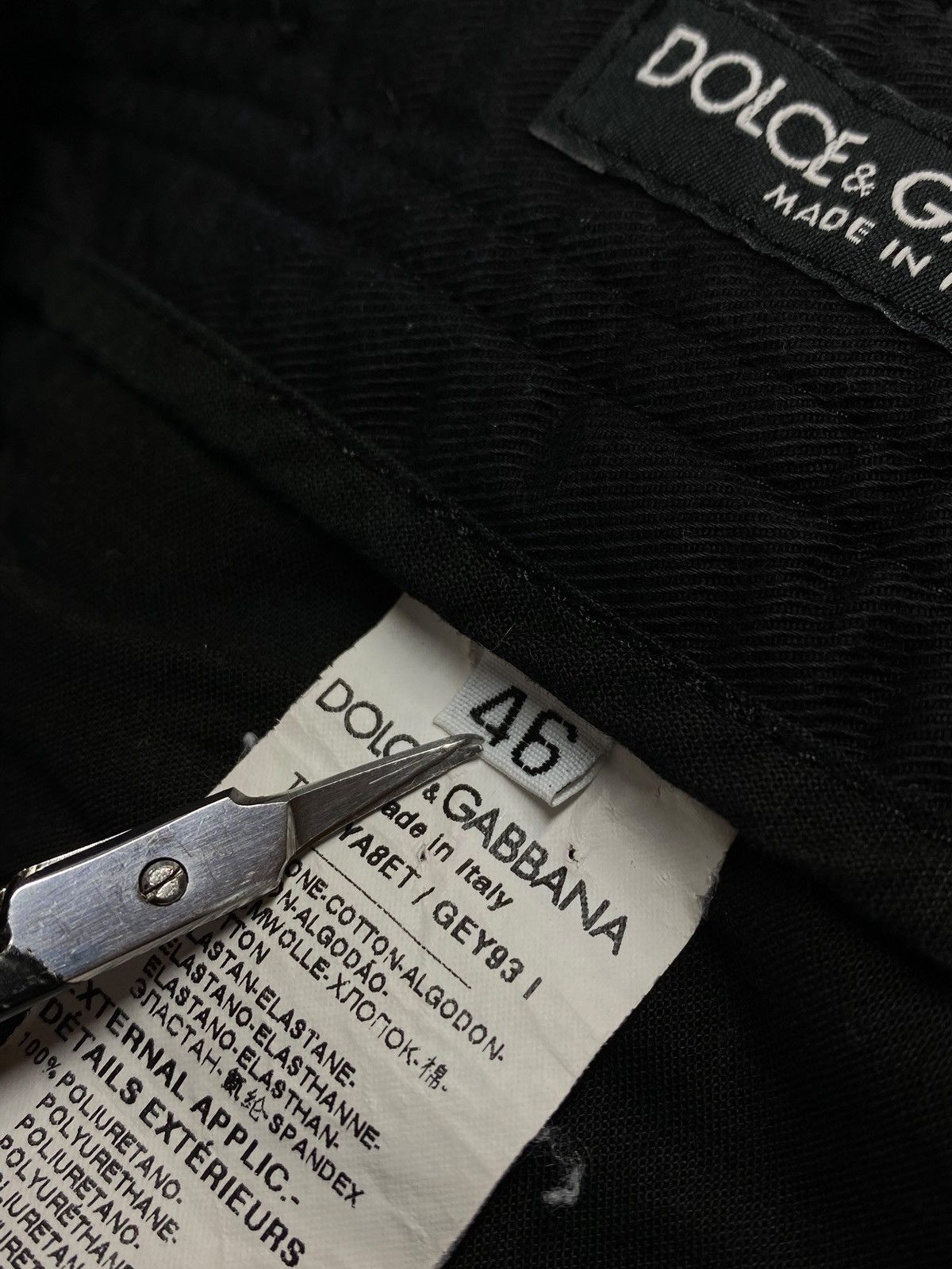 Dolce & Gabbana Dolce & Gabbana Jeans Black Cotton Skinny Cargo Denim Size US 32 / EU 48 - 21 Thumbnail