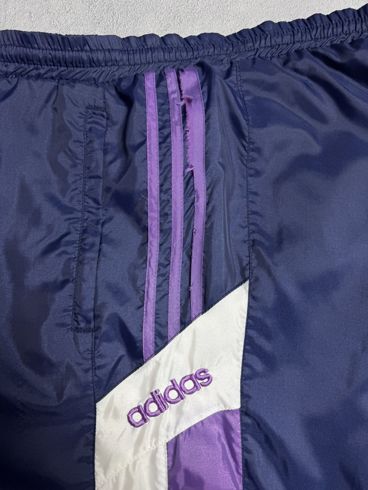 Adidas Adidas Vintage 1990s Drill Nylon Tracksuit Set Size US L / EU 52-54 / 3 - 14 Thumbnail