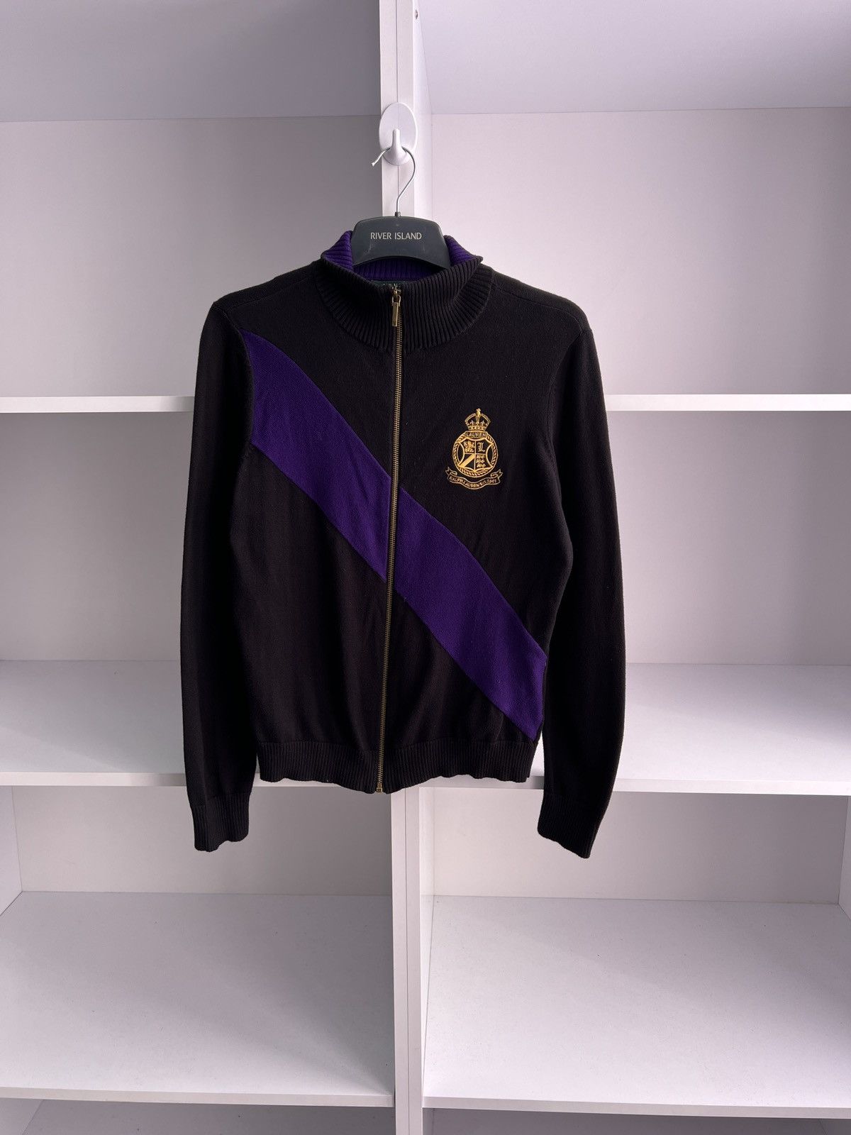 Polo Ralph Lauren × Ralph Lauren × Vintage Vintage LADIES LAUREN BY RALPH LAUREN FULL ZIP SWEATER Size M / US 6-8 / IT 42-44 - 1 Thumbnail