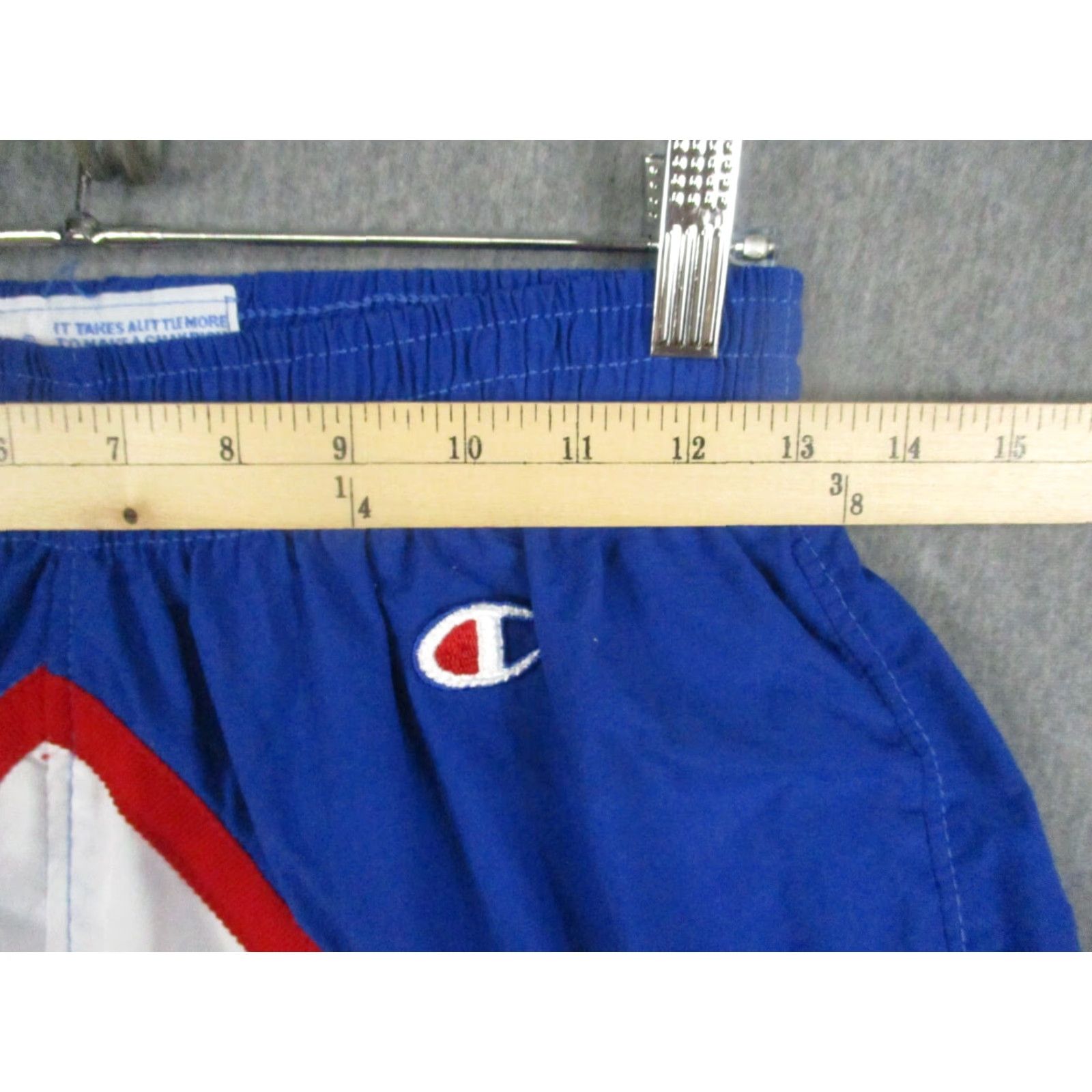 Champion VINTAGE Champion Pants Windbreaker 32 Blue 80s Nylon Zip Ankle Regular Mens Sport Retro Logo Size US 32 / EU 48 - 4 Thumbnail