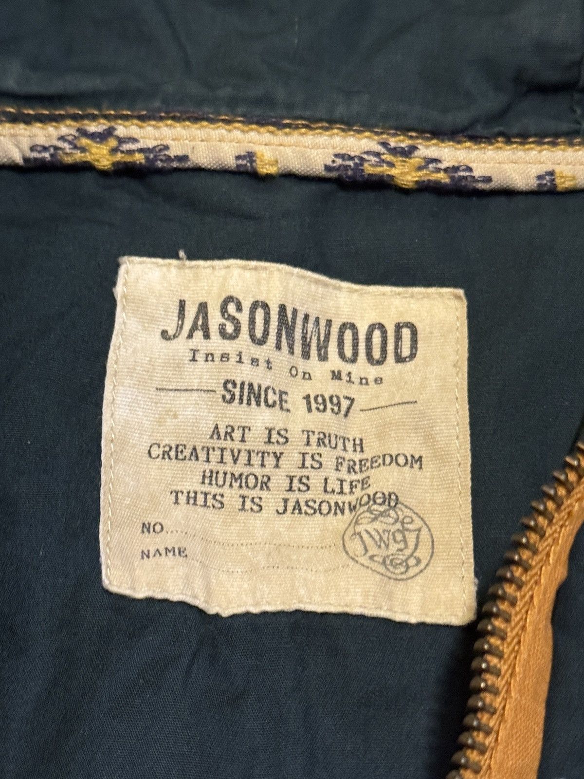 Other Jasonwood Hooded Field Jacket - Mustard / Navy – M Size US M / EU 48-50 / 2 - 3 Thumbnail