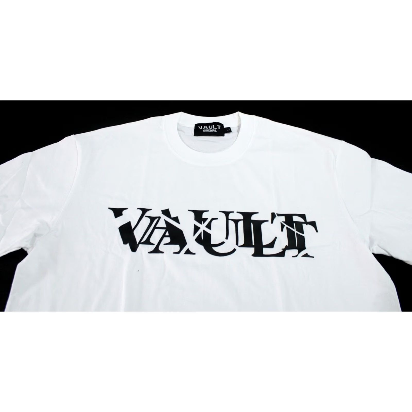 Vintage Vault Original Men's Short Sleeve Sliced Graphic T-Shirt AN3 White Large Size US L / EU 52-54 / 3 - 2 Thumbnail