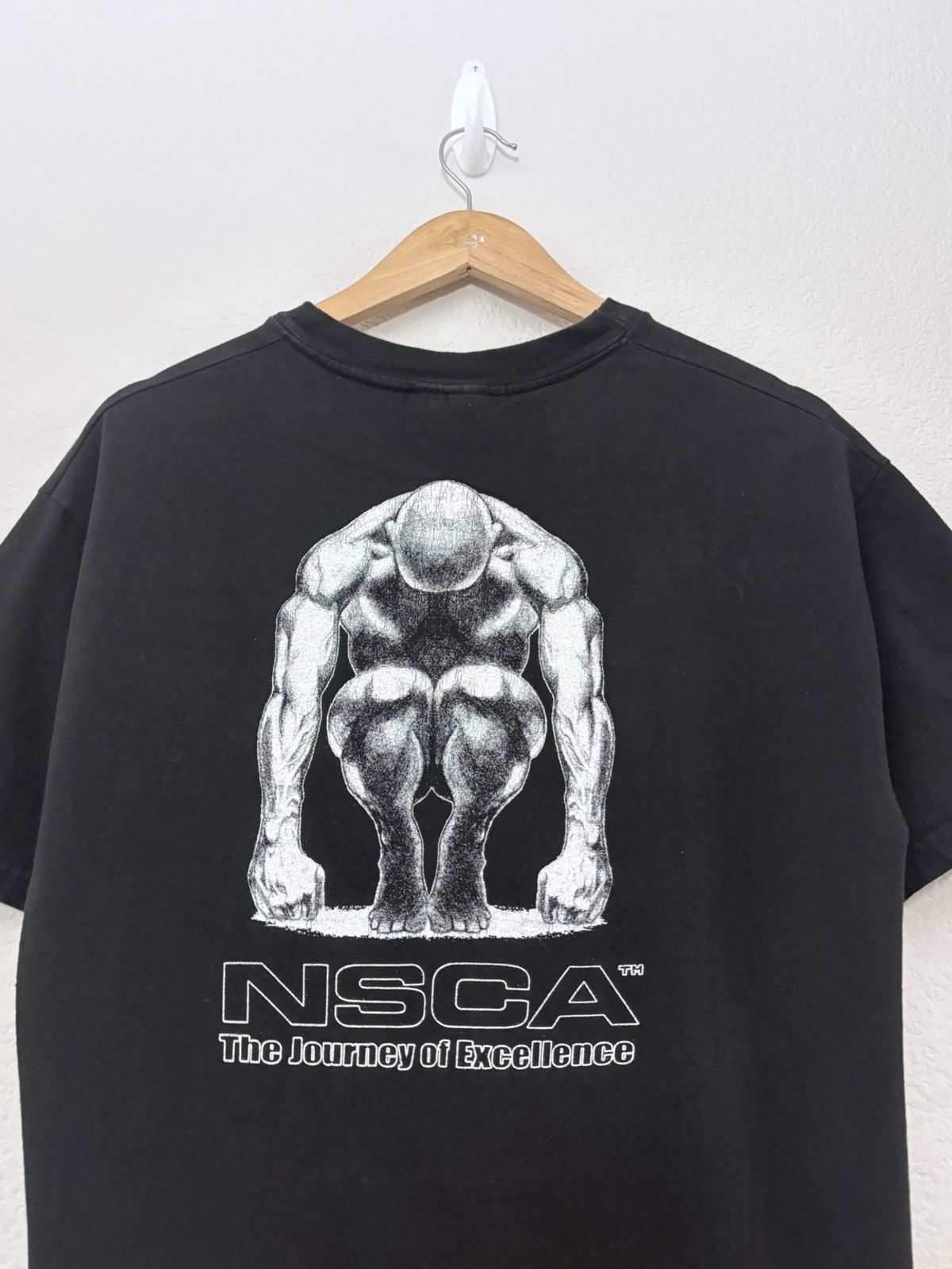 Vintage 90’s NSCA Vintage Fitness Tee Shirt Size US M / EU 48-50 / 2 - 3 Thumbnail