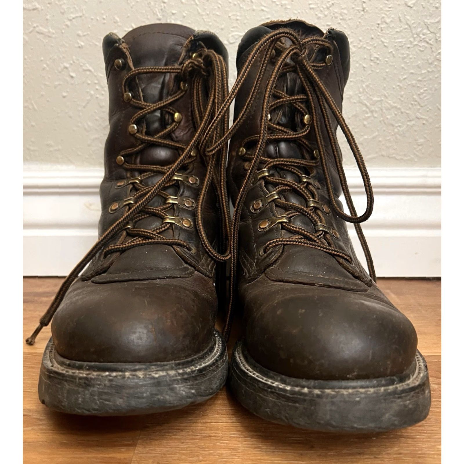 Vintage Red Wing 964 Work Boots Men's Size 8.5 D Soft Toe Brown Leather Made in USA Size US 9 / EU 42 - 5 Thumbnail