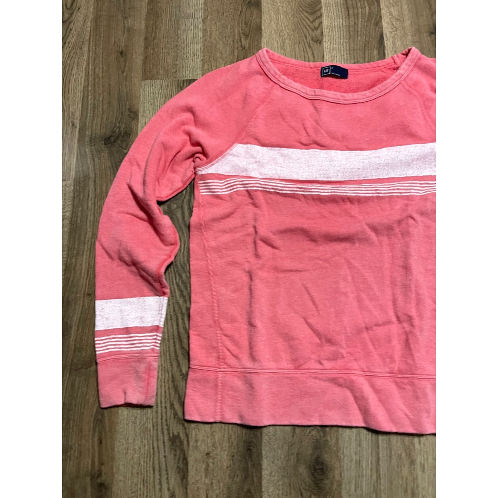 Gap Gap Sweater, Women, Size Small, Pink White, Pullover, Long Sleeve, Knit, Regular Fit, Gap, Casual, Fall Spring Summer, Women’s Shirt? Size S / US 4 / IT 40 - 3 Thumbnail