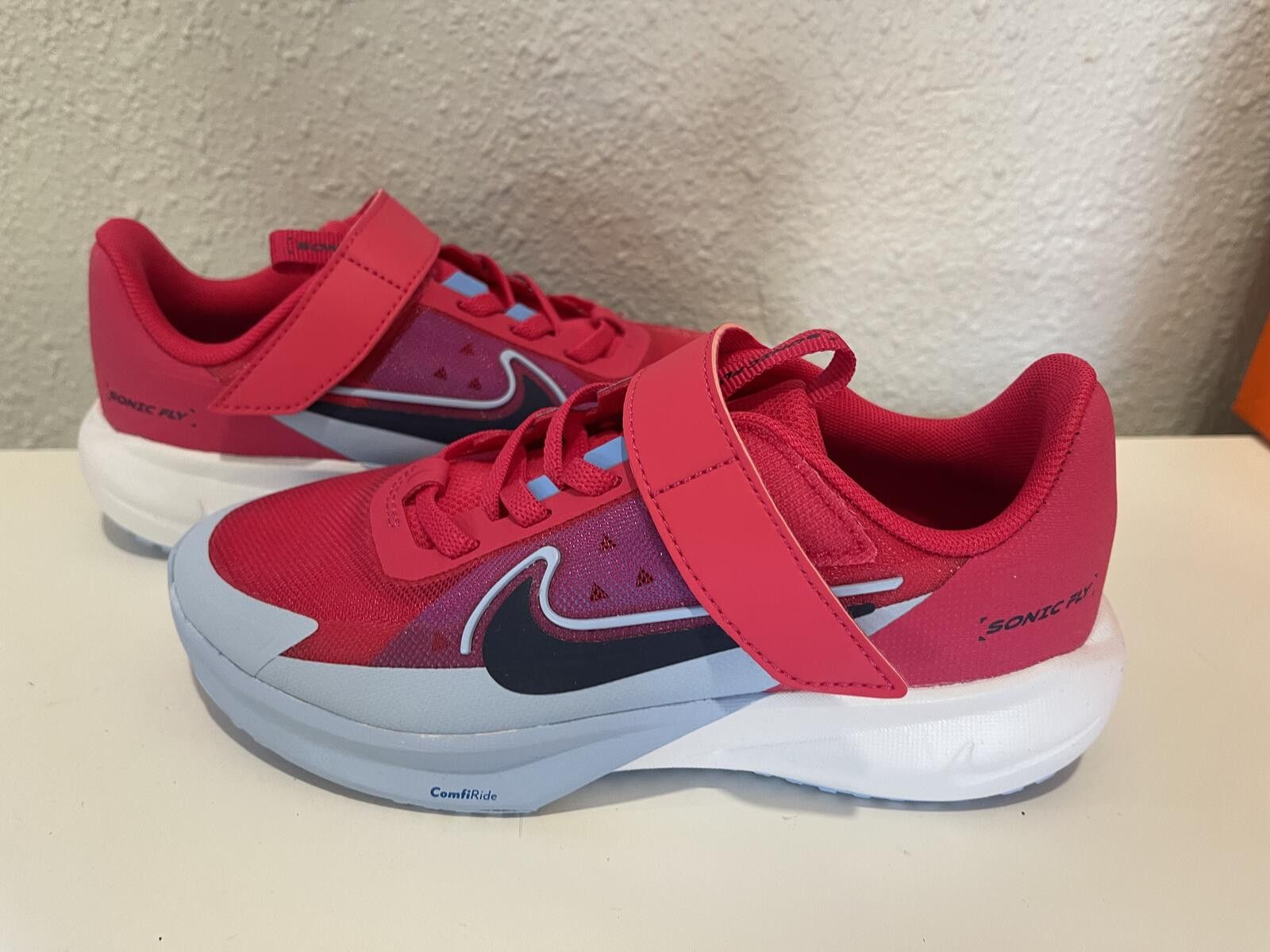Nike Nike Sonic Fly Kids Running Shoes Velcro Strap Size Other Size US 5 / EU 37 - 7 Thumbnail