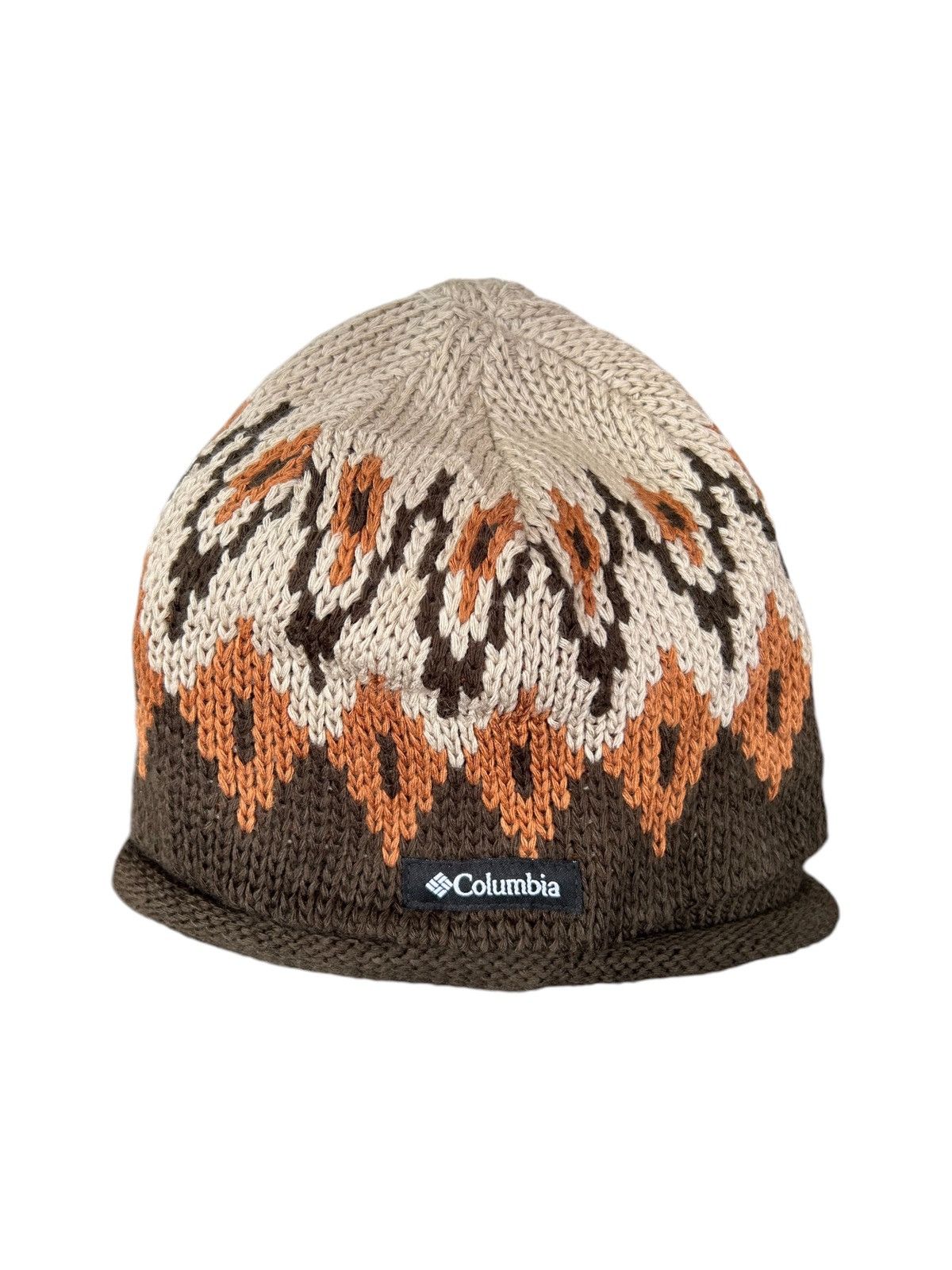 Japanese Brand × Kapital × Vintage Columbia Crochet Knitt Rare Design Beanie Hats☠️☠️ Size ONE SIZE - 1 Thumbnail