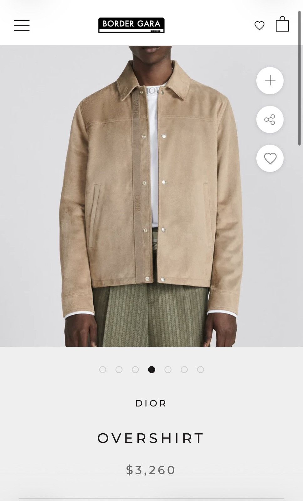 Dior Dior overshirt calfskin NEVER WORN Size US S / EU 44-46 / 1 - 8 Thumbnail
