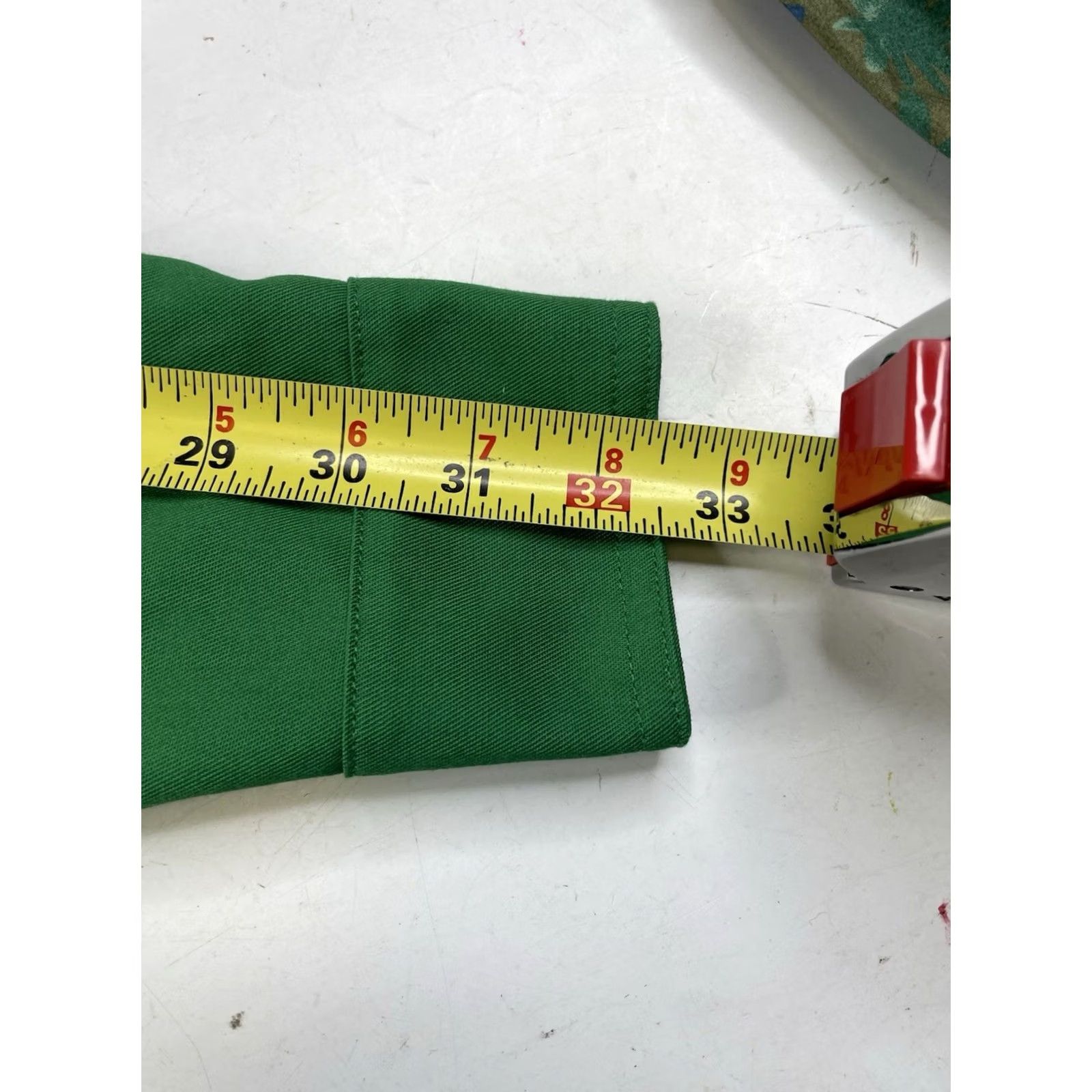Vintage Rosa Rugosa Shirt Long Sleeve Green Mens Cotton Poly Small Work Button-Up Knit Heavyweight Folded Collar Spread Regular Size US S / EU 44-46 / 1 - 4 Thumbnail