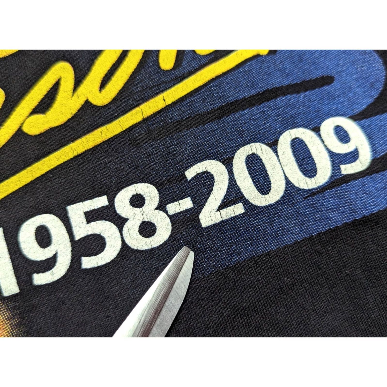 Vintage Hot Ice Michael Jackson Memorial T-Shirt Medium 2009 Pop Music Shirt Adult M Black Moisture Wicking Mens Size M / US 6-8 / IT 42-44 - 5 Thumbnail