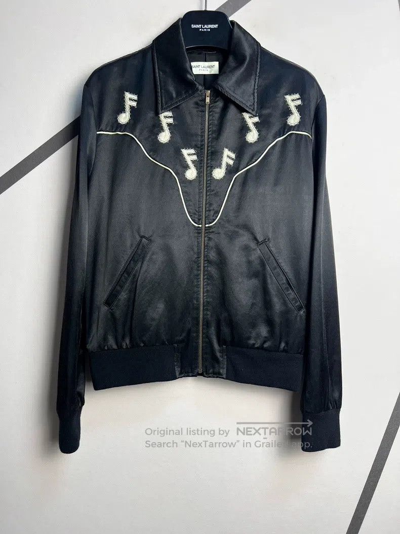 Saint Laurent ミュージックノート 刺繍ジャケット 16aw Saint Laurent Music Note Jacket | Grailed