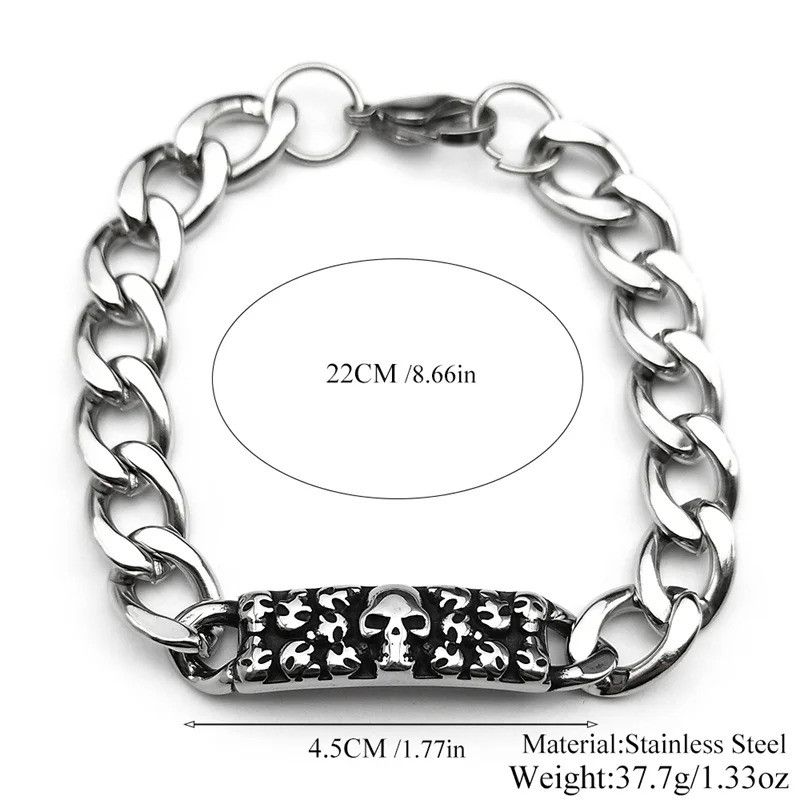 Jewelry Skeleton Skull Bracelet Size ONE SIZE - 5 Thumbnail