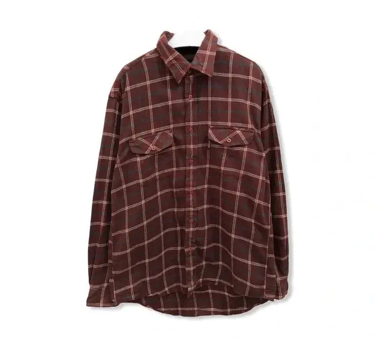 Vintage Vintage First Down Plaid Tartan Flannel Shirt 👕 Size US L / EU 52-54 / 3 - 1 Thumbnail
