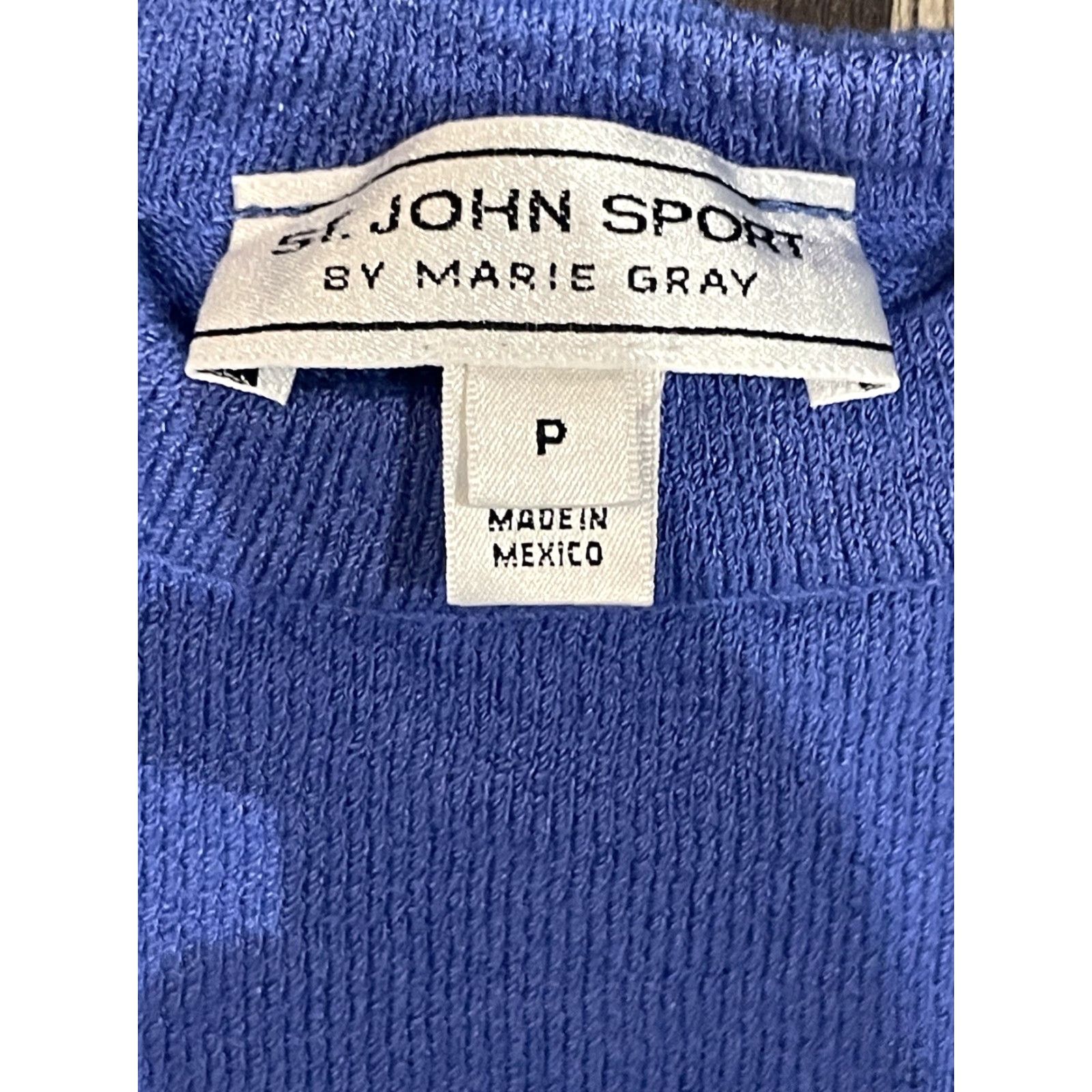Vintage St John Sport by Marie Blue Green Sleeveless Sweater Vest Womens Small Size S / US 4 / IT 40 - 2 Thumbnail