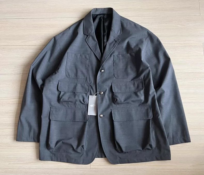 Beams Plus Beams Wool Blend Utility Blazer Jacket - dmc Size US L / EU 52-54 / 3 - 1 Thumbnail