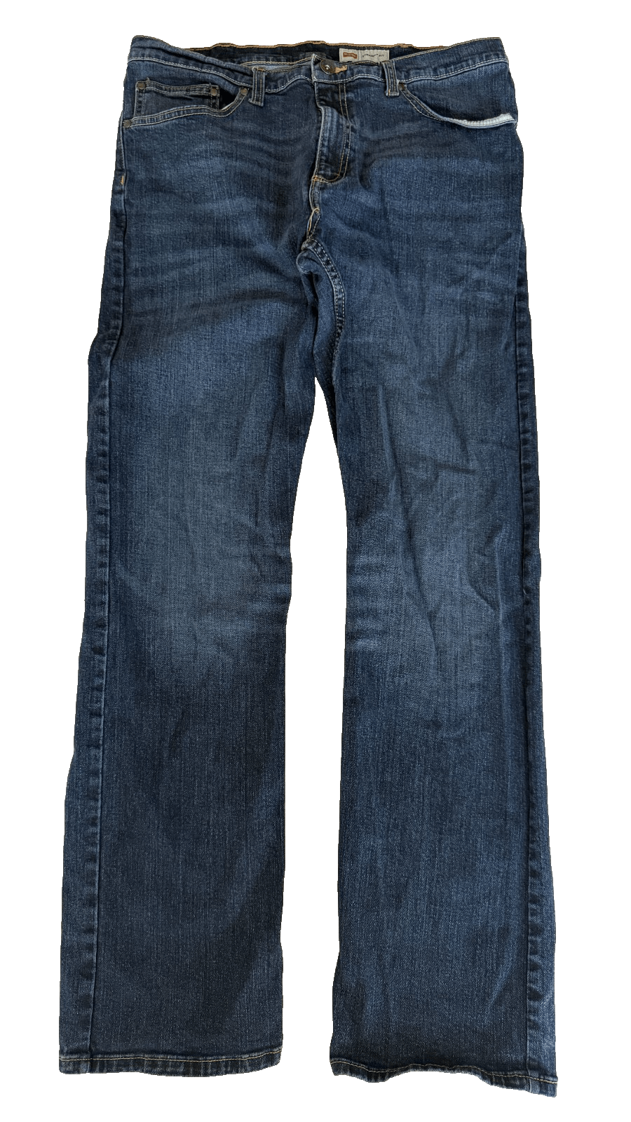 Wrangler Wrangler Mens 34x30 Straight Fit Jeans Denim Pants Classic Size US 34 / EU 50 - 2 Thumbnail