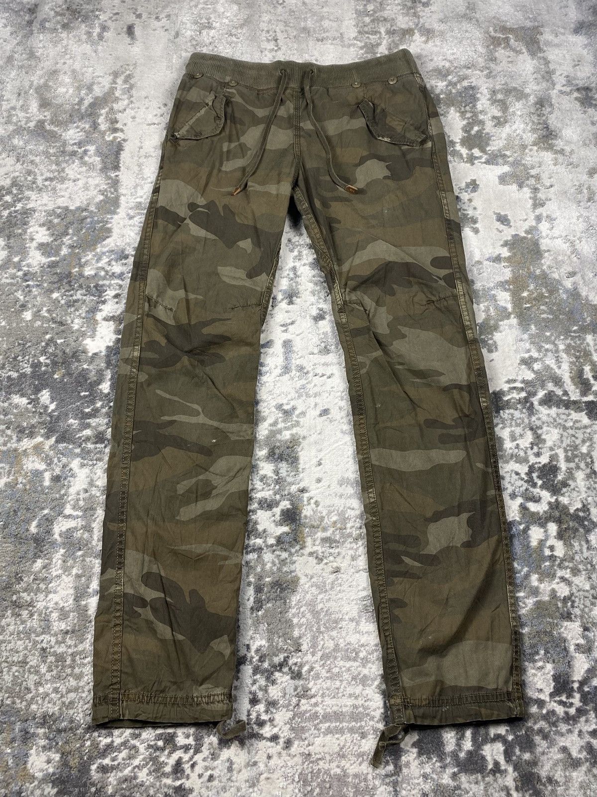 Japanese Brand × Le Grande Bleu (L.G.B.) × Vintage GOA khaki and green camo cargo pants Size US 30 / EU 46 - 1 Thumbnail