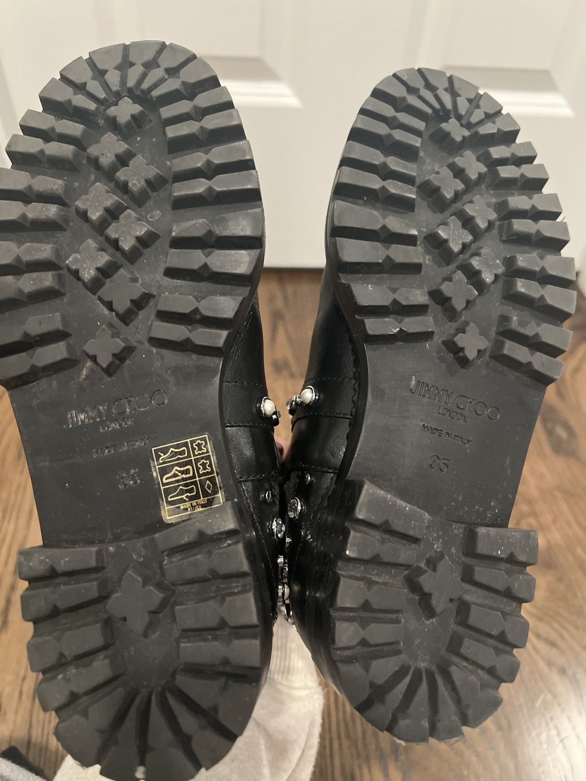 Jimmy Choo Boots with Rhinestones Size US 5 / IT 35 - 5 Thumbnail