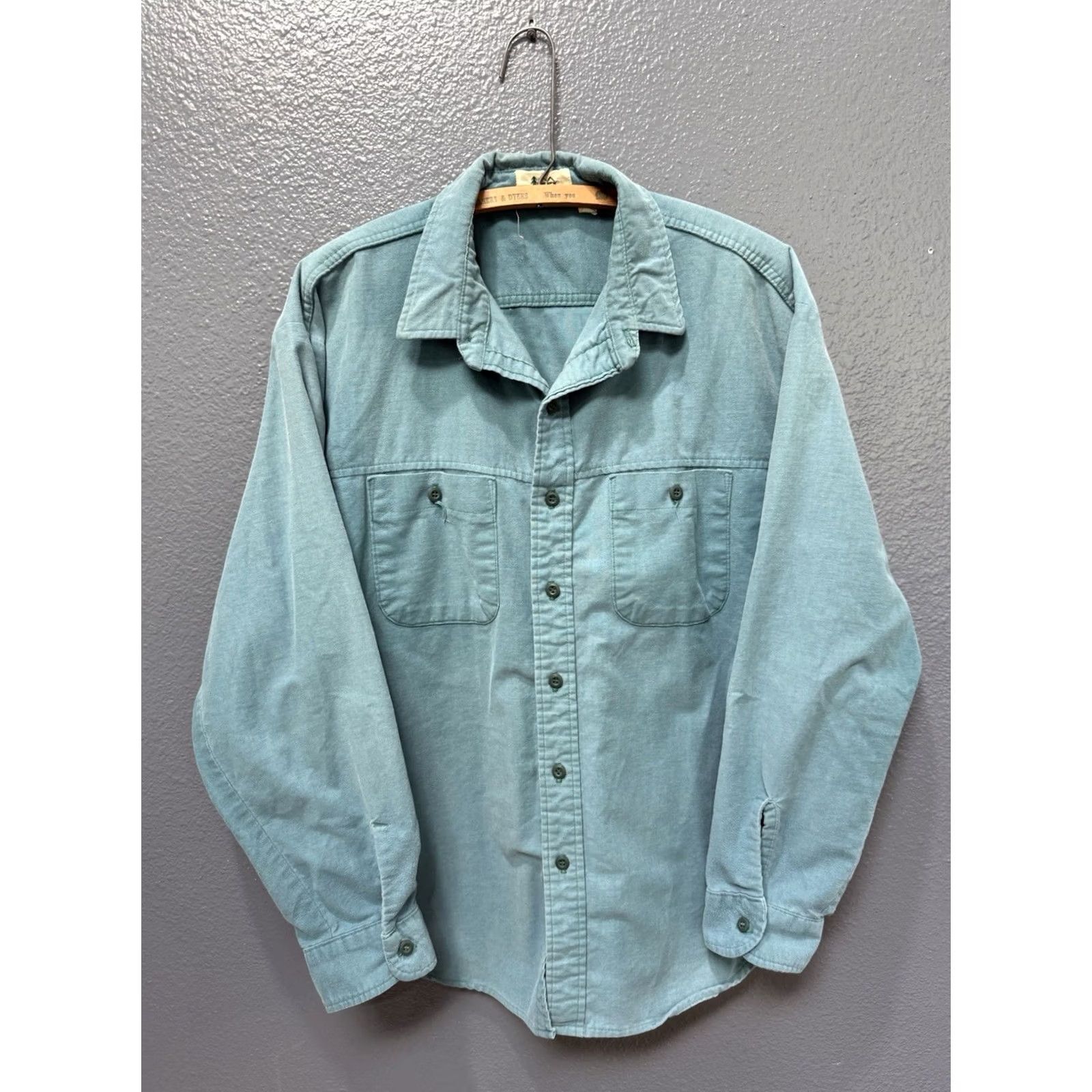 Vintage VINTAGE REI Shirt Button-Up Cotton Blue USA Made Mens Large L Size US L / EU 52-54 / 3 - 4 Thumbnail