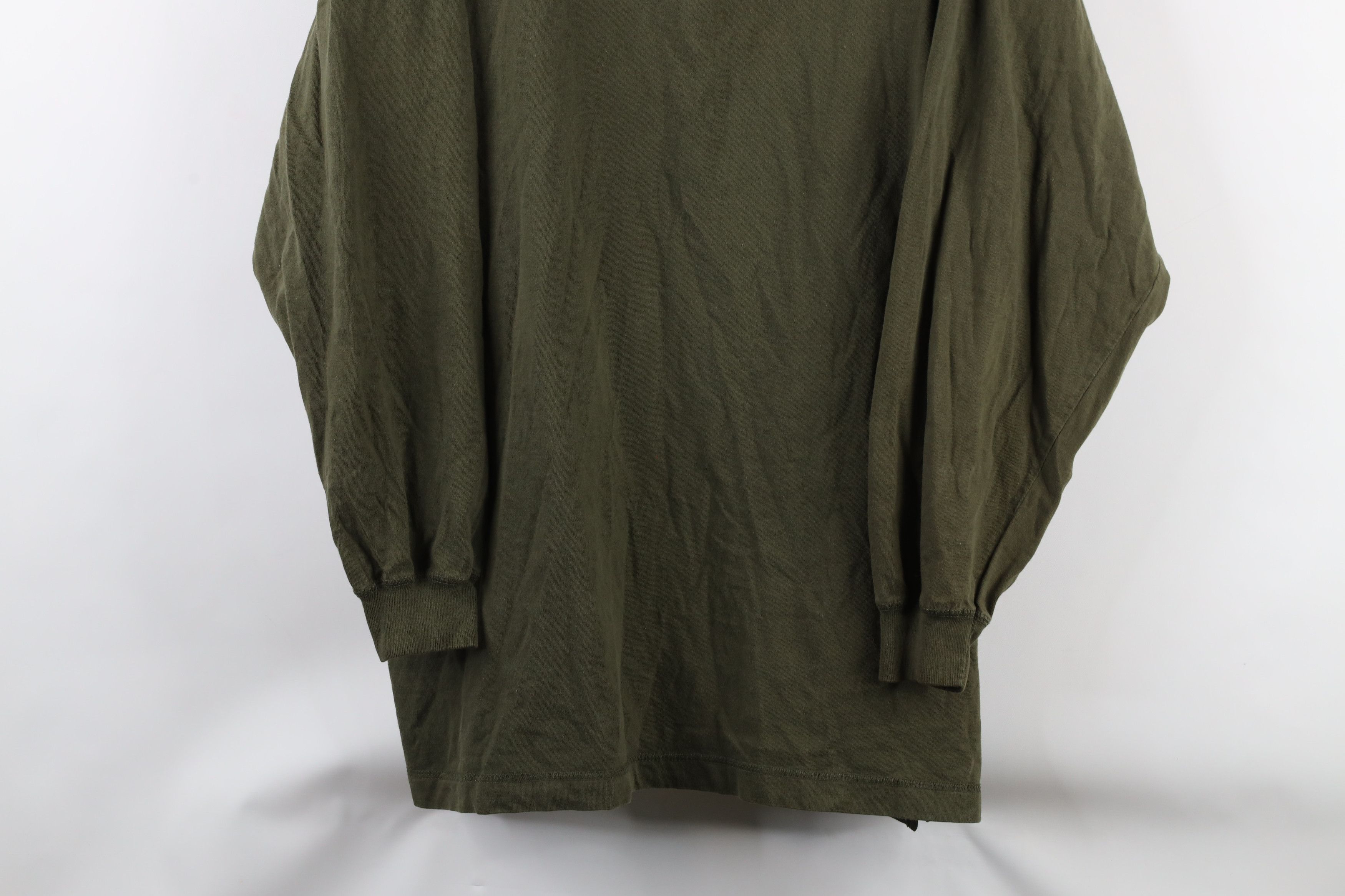 Vintage Vintage 90s Streetwear Long Sleeve Henley T-Shirt Olive Size US XL / EU 56 / 4 - 3 Thumbnail
