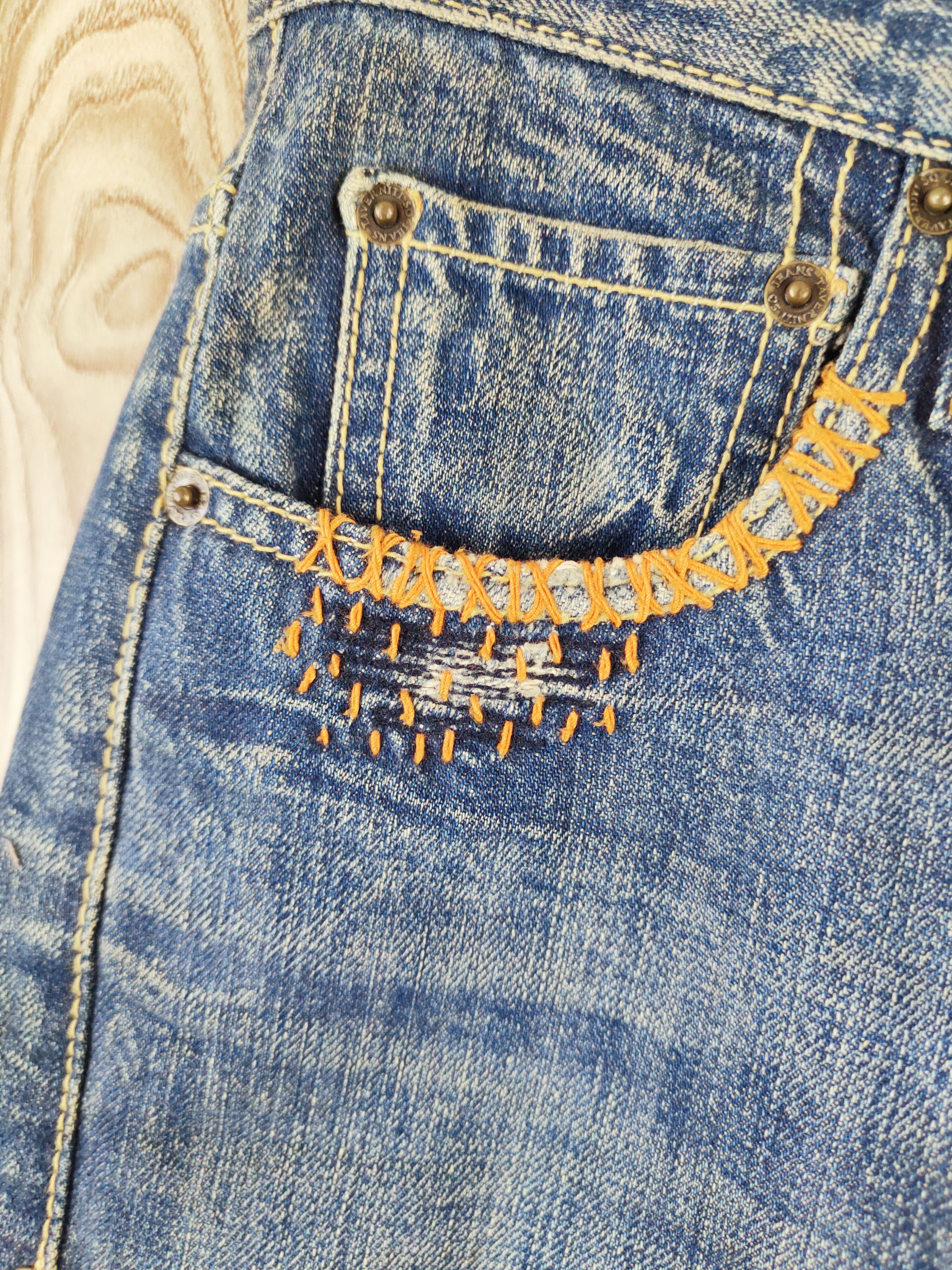 Taverniti Taverniti Dark Blue Distressed Ripped Jeans #W387 Size 28" / US 6 / IT 42 - 3 Thumbnail