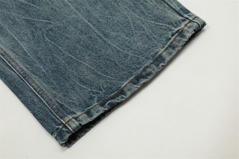 Japanese Brand × Jean American loose casual washed distressed gradient work jeans Size US 32 / EU 48 - 5 Thumbnail