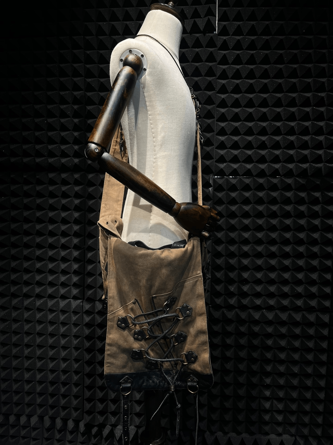 Kmrii Industry Style Shoulder Bag in Brown, Men's