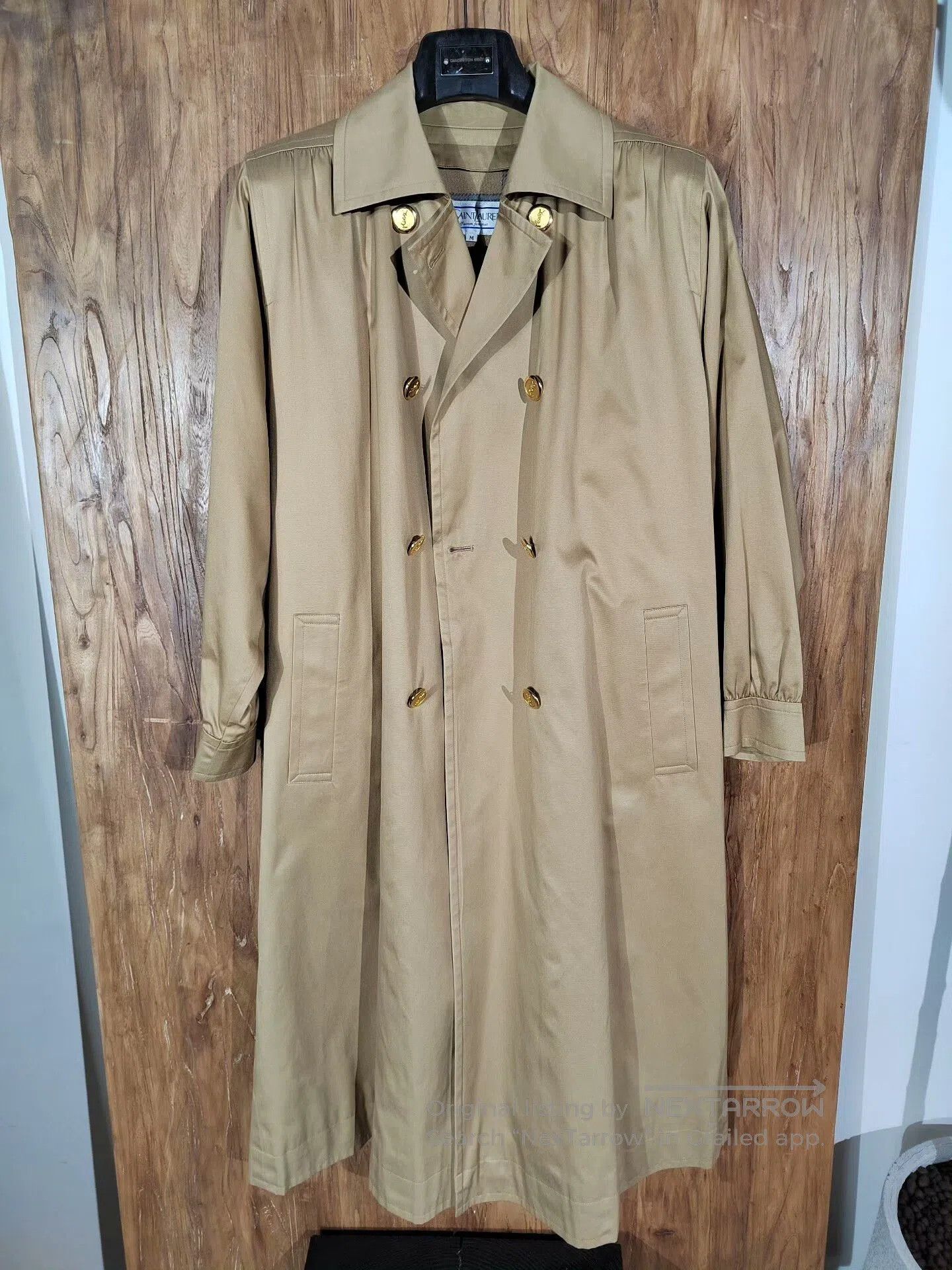 Yves Saint Laurent Yves Saint Laurent Khaki Mid-Length Trench Coat. Size M / US 6-8 / IT 42-44 - 2 Thumbnail