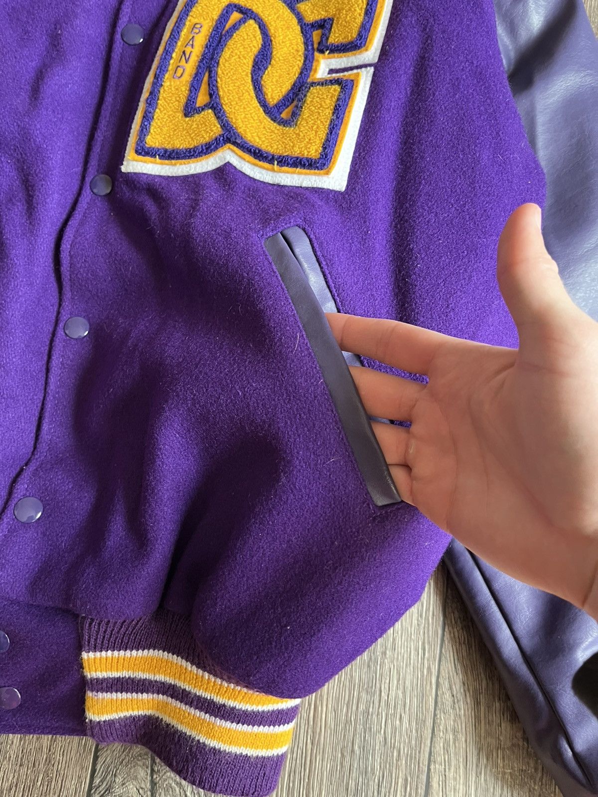 NEFF Vintage Neff Varsity Leather & Wool Letterman Bomber Jacket Size US L / EU 52-54 / 3 - 6 Thumbnail