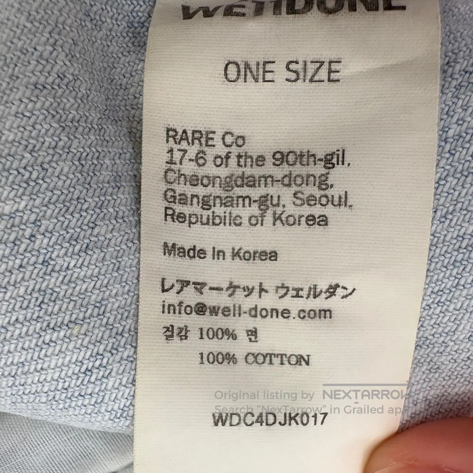 WE11DONE we 11 done Washed denim jacket Size US M / EU 48-50 / 2 - 5 Thumbnail