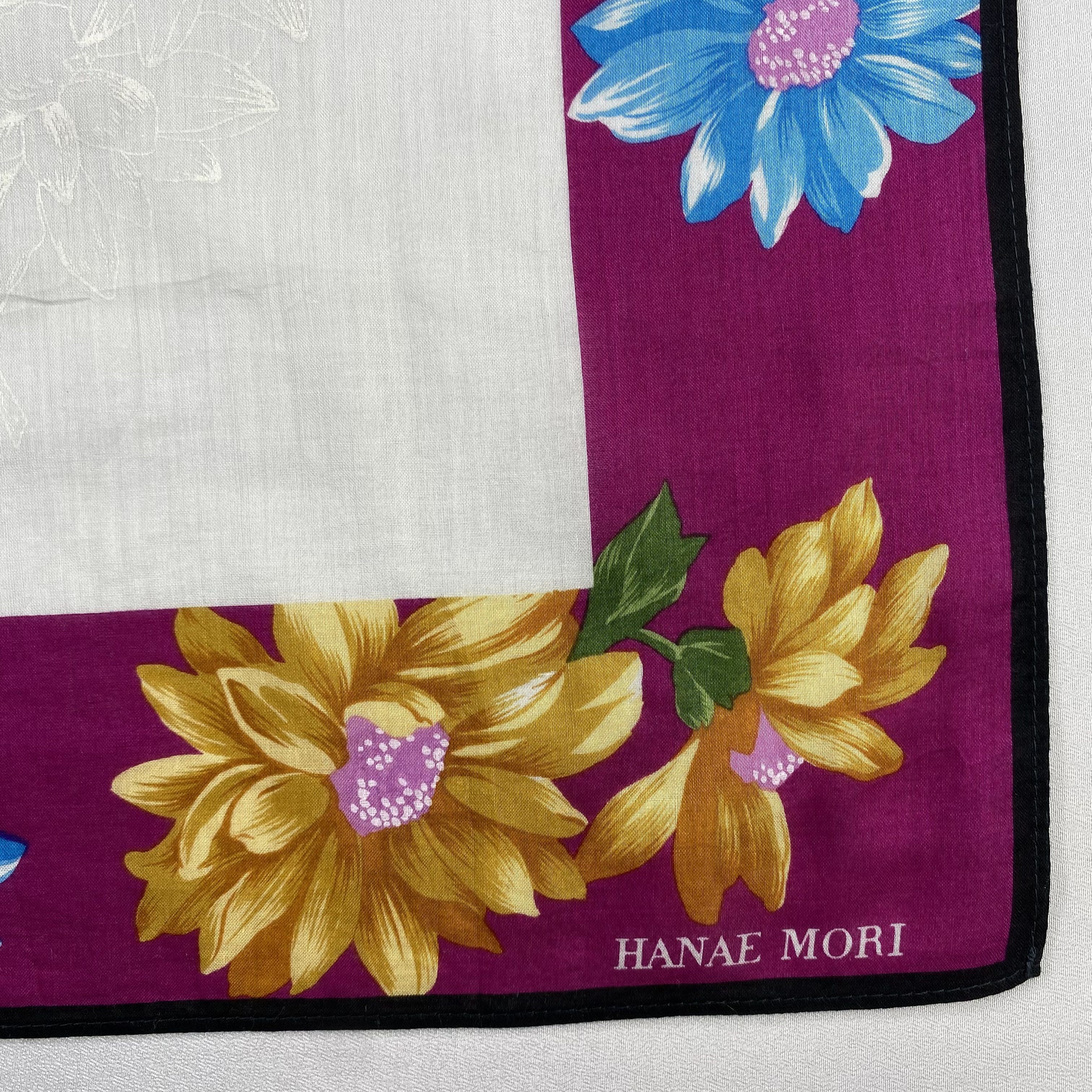 Hanae Mori × Vintage Hanae Mori Bandana/ Handkerchief / Neckerchief-P558 Size ONE SIZE - 3 Thumbnail