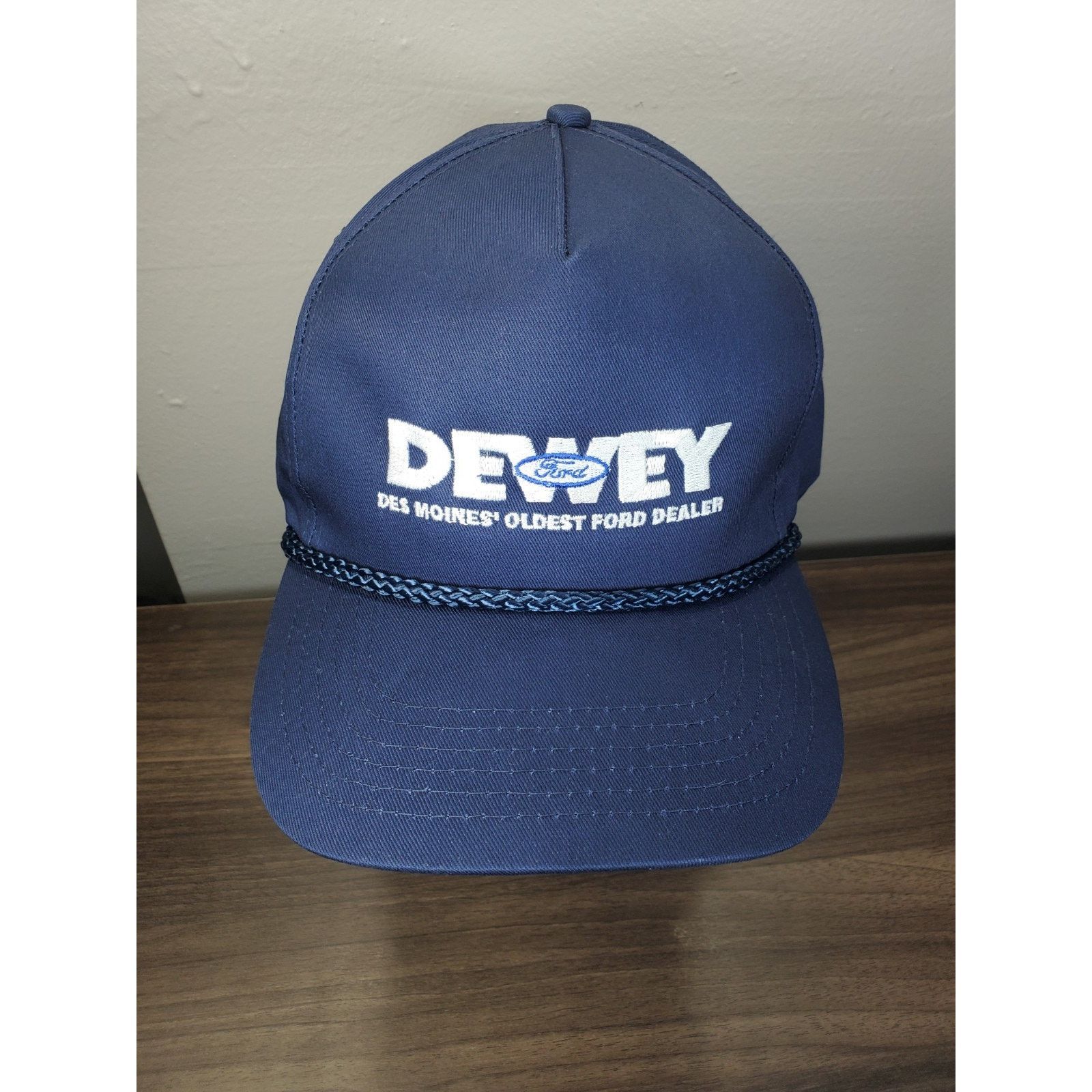 Ford × Vintage Dewey Ford Dealership Des Moines Iowa Hat Snapback Cap IA Size ONE SIZE - 3 Thumbnail