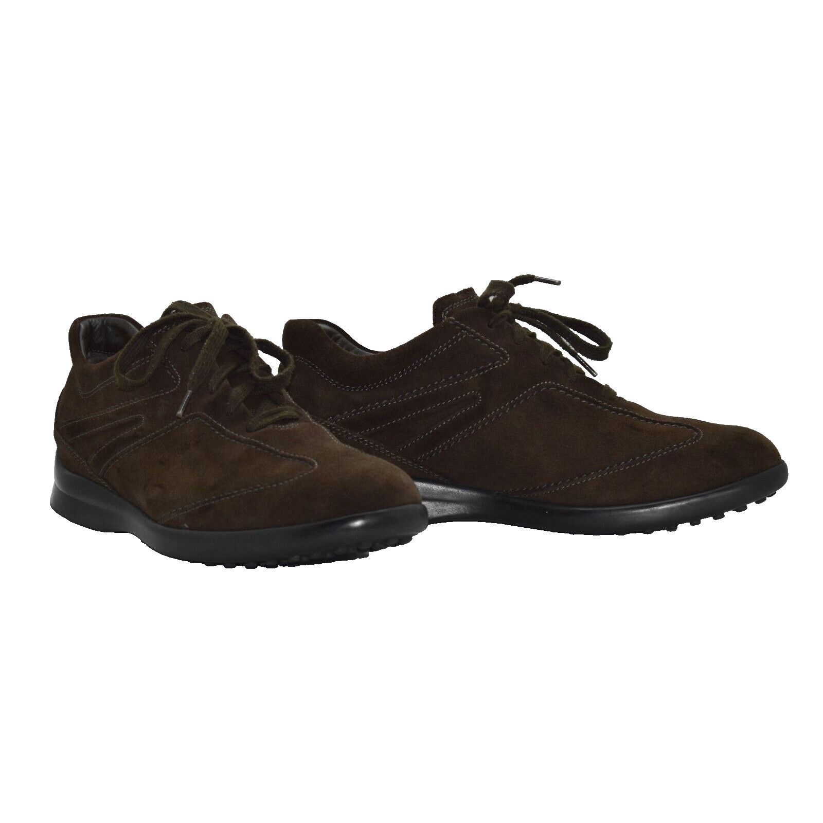 TODS Espresso Suede Mid Top Lace Up Sneaker Shoes