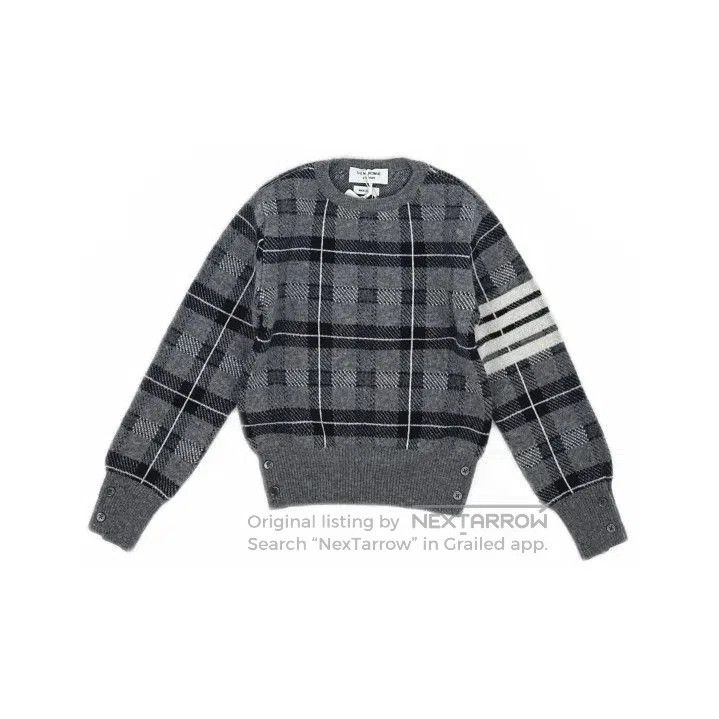 Thom Browne Thom Browne Checked Sweater for Kids. Size US M / EU 48-50 / 2 - 2 Thumbnail