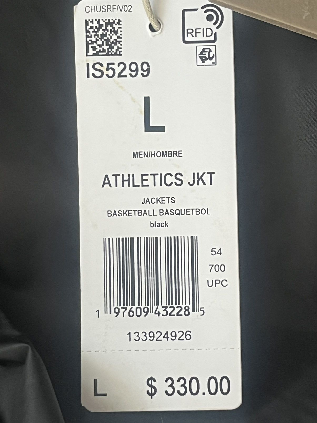 Adidas × Fear of God Adidas x Fear of God Athletics Jacket (IS5299) Men’s Size L Size US L / EU 52-54 / 3 - 13 Thumbnail
