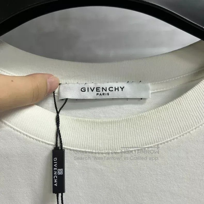 Givenchy Givenchy White Logo Lettering Print Short-Sleeve Loose Size US L / EU 52-54 / 3 - 3 Thumbnail