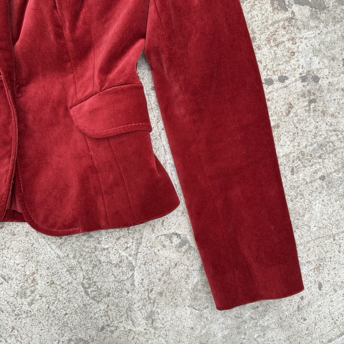 Tommy Hilfiger Luxury Tommy Hilfiger Blazer Jacket Old Money Velvet Y2K Size S / US 4 / IT 40 - 5 Thumbnail