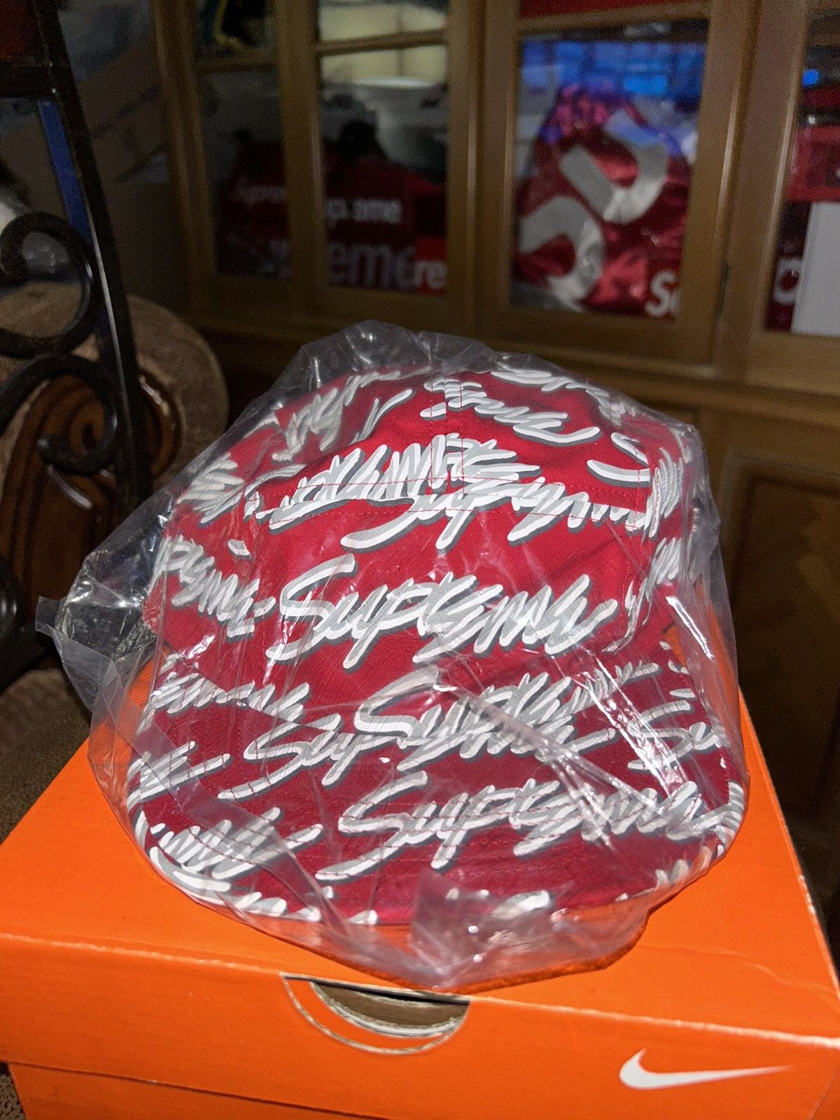 Supreme Supreme Script Logos Trooper Hat | Grailed