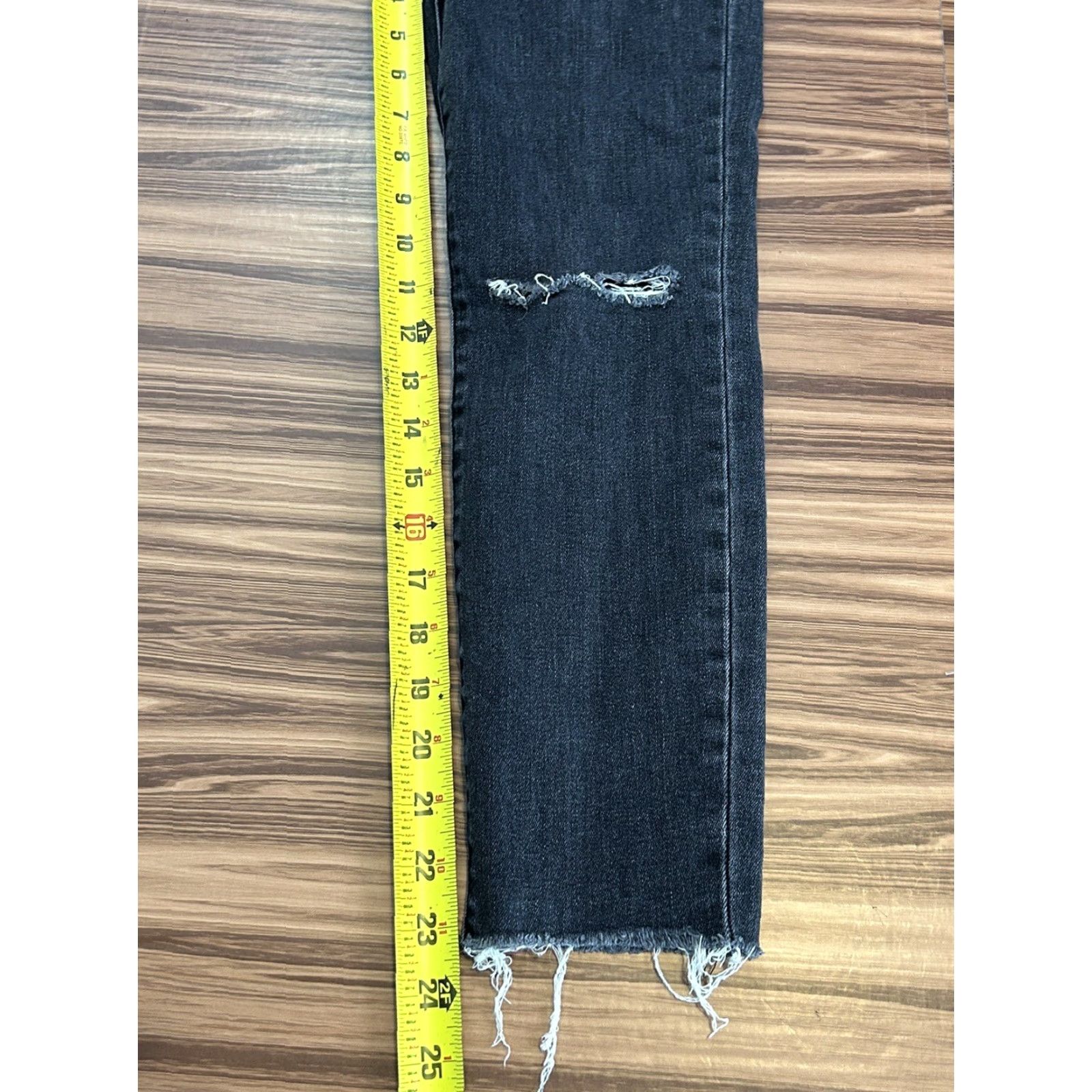 Madewell Madewell Jeans Womens 9" High-Rise Skinny Dark Wash Denim sz 27 Size 27" / US 4 / IT 40 - 3 Thumbnail