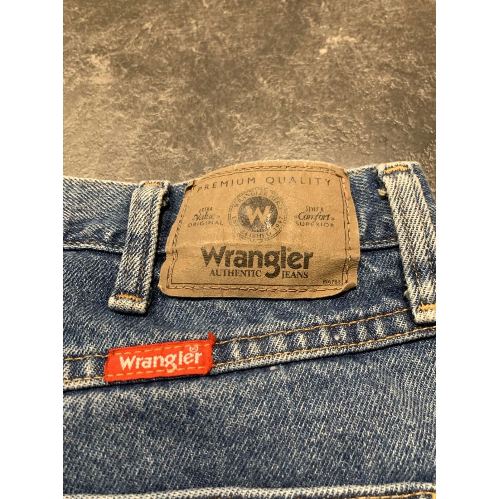 Wrangler VINTAGE Wrangler Jeans Men 34x30 Regular Fit Denim Western 90s Cotton Blue Size US 34 / EU 50 - 4 Thumbnail
