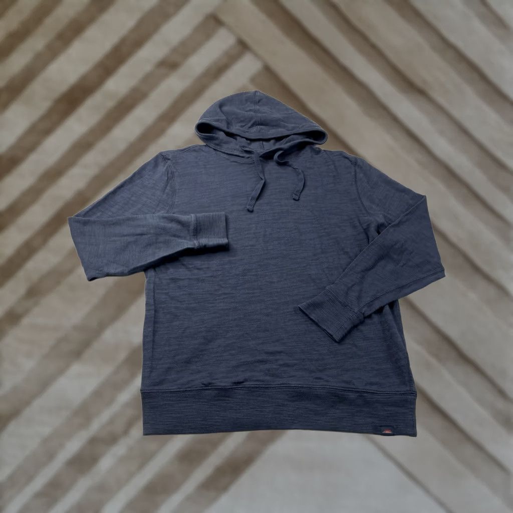 Faherty Faherty Sunwashed Hoodie Sweatshirt Men's Medium Navy Blue Organic Cotton Size US M / EU 48-50 / 2 - 1 Thumbnail